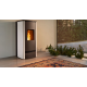 Soba pe peleți PIAZZETTA P920M, design modern și compact din majolica , clasa energetica A+ si putere nominala 3,3 - 8,5 kW