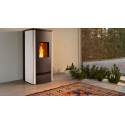 Soba pe peleți PIAZZETTA P920M, design modern și compact din majolica , clasa energetica A+ si putere nominala 3,3 - 8,5 kW