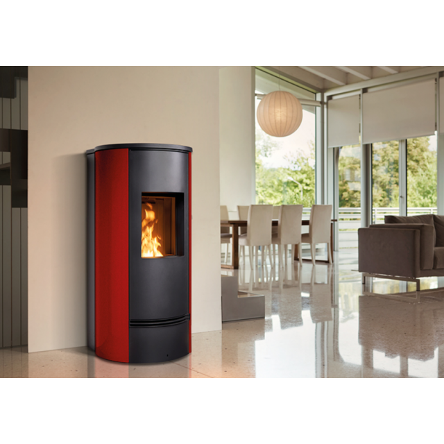 Soba pe peleți PIAZZETTA P930 T TOP, design modern din majolica, clasa energetica A+ si putere nominala 4,1 - 11 kW