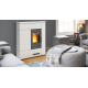Soba pe peleți PIAZZETTA P136, profil subtire si blat din majolică, clasa energetica A+ si putere nominala 3,9 - 8 kW