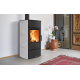 Soba pe lemne PIAZZETTA E530 C, placare cu majolică, clasa energetica A+ si putere nominala 8,5 kW