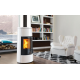 Soba pe lemne PIAZZETTA E924MBSP, evacuare superioara/ posterioara cu sistem BCS, clasa energetica A+ si putere nominala 7,2 kW