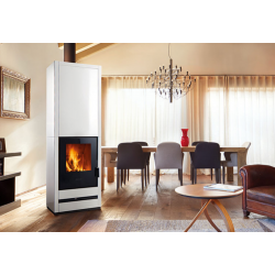 Soba pe lemne PIAZZETTA E928H, placare din majolică, clasa energetica A+ si putere nominala 5,5 - 11 kW
