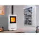 Soba pe lemne PIAZZETTA LUGANO1, placare cu majolică, clasa energetica A si putere nominala 11 kW