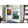 Sobă hibrida PIAZZETTA E228CD, grila de ventilatie frontala si evacuare gaze- parte superioara , clasa energetica A+