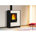 Sobă hibrid PIAZZETTA E228DS, evacuare gaze- parte superioara, clasa energetica A+ si putere nominala 8 kW