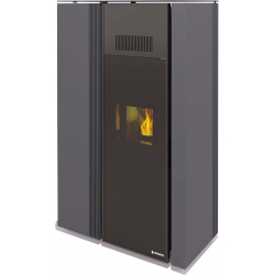 Sobă pe peleti UNGARO Ario1000N, 640 × 310 × 1027 mm, putere nominala 8 kW