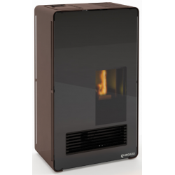 Sobă pe peleti UNGARO Liby Plus, 560 × 350 × 1000 mm, putere nominala 8 kW