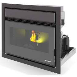 Insertie pe peleti UNGARO Gally5s, 807 × 516 × 520 mm, putere nominala 10 kW