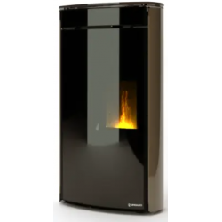 Soba hibrid UNGARO Fagiloh, panouri din oțel, 652 × 388 × 1193 mm, putere nominala 12 kW