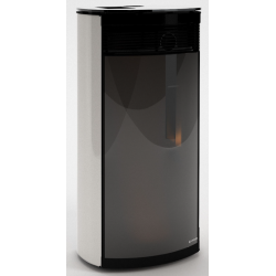 Soba hibrid UNGARO Fagilog, panouri din sticla, 652 × 388 × 1193 mm, putere nominala 12 kW