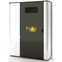 Soba termica pe peleti UNGARO FITFACG830M1, panouri din sticla, 865 × 460 × 1220 mm, putere nominala 30 kW