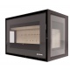 Șemineu încorporat pe lemne UNGARO IXL90133F, focar cu convecție naturală, 930 × 405-540 × 554,5 mm, putere nominala 10 kW