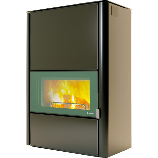 Termosobă pe lemne UNGARO TLSU24G2, panou frontal din sticla, 546 × 882 × 1319,5 mm, putere nominala 20 kW