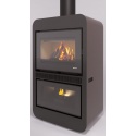 Sobă pe peleți și lemne UNGARO A2FCMBS3, sistem combinat de aer, 536 × 850 × 1350 mm, putere nominala 18 kW