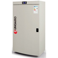 Hidrocentrală pe peleți UNGARO C5SRCS726A1, schimbător de căldură din cupru, 650 × 620 × 1300 mm, putere nominala 7-26 kW