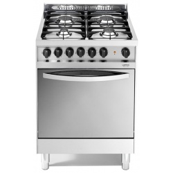 Aragaz Lofra Maxima X66MF, 60x60 cm, gaz, 4 arzatoare, grill electric, timer, aprindere electronica, inox