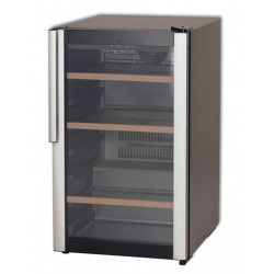Vitrina de vinuri Tecfrigo Wine 32, 32 sticle, 2 zone temperatura, negru / inox