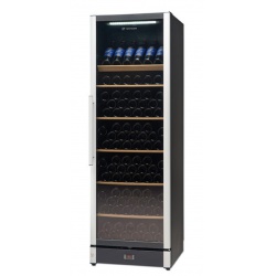Vitrina de vinuri Tecfrigo Wine 155 Black, 146 sticle, 1 zona temperatura, negru / inox