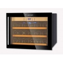 Vitrina de vinuri incorporabila Tecfrigo Sommelier 18, 18 sticle, 1 zona temperatura, No Frost, negru