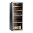Vitrina de vinuri Tecfrigo Sommelier 302, 120 sticle, 2 zone temperatura, negru / inox