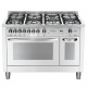 Aragaz Lofra RBI66MFT/CI, 60x60 cm, gaz, 4 arzatoare, grill, aprindere electronica, timer, crem