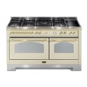 Aragaz Lofra Dolcevita RBID156MFT+MFT/AEOV, 150x60cm, gaz+inductie, 7 arzatoare, 2 cuptoare, grill, rotisor, timer, crem
