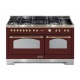 Aragaz Lofra Dolcevita RNMD156MFT+MFT/AEOV, 150x60cm, gaz+inductie, 7 arzatoare, grill, rotisor, timer, cuptor dublu, negru