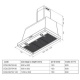Hota decorativa Lofra Dolcevita 90 , 90 cm, 1 motor, 4 viteze, 800 m3/h, telecomanda, ivoire