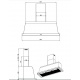 Hota decorativa Lofra Dolcevita 90 , 90 cm, 1 motor, 4 viteze, 800 m3/h, inox