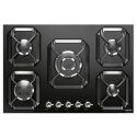 Plita incorporabila Lofra Dolcevita HRNM7A0/GR, 75 cm,plita gaz, 5 arzatoare,sistem siguranta Stop-Gaz,butoane crom, negru mat