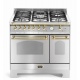 Aragaz Lofra RBI66MFT/CI, 60x60 cm, gaz, 4 arzatoare, grill, aprindere electronica, timer, crem