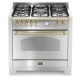 Set Aragaz Lofra Dolcevita RSG96MFT/CI, 90x60cm, gaz, 5 arzatoare, grill +Splash Back 90+Hota Dolcevita 90, inox