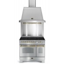 Aragaz Lofra RBI66MFT/CI, 60x60 cm, gaz, 4 arzatoare, grill, aprindere electronica, timer, crem