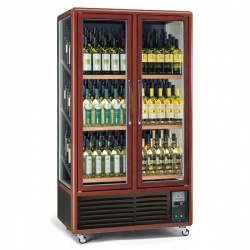 Vitrina de vinuri Tecfrigo ENOTEC 680 1TV, capacitate 680 l, temperatura +5/+18°C, maro