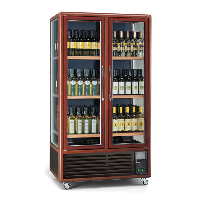 Vitrina de vinuri Tecfrigo ENOTEC 680 1TV/P,capacitate 680 l, temperatura +5/+18°C, maro
