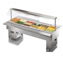 Vitrina frigorifica calda ISOLA 4.0 M BM INOX, temperatura +30/+90°C, argintiu