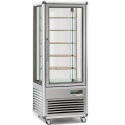 Vitrina frigorifica de cofetarie Tecfrigo Snelle 505 RBT BIS, capacitate 500 l, temperatura +5/-18°C, argintiu