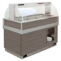 Vitrina frigorifica calda FUTURA 4 VT SS, temperatura +4/+10C, lemn pin