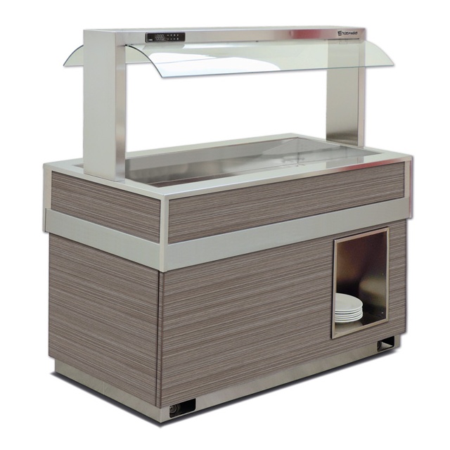 Vitrina frigorifica rece FUTURA GOURMET 4, temperatura -1/0C, lemn pin