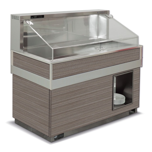 Vitrina frigorifica rece FUTURA BAHIA 4, temperatura -2/0C, lemn pin