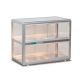 Vitrina orizontala expunere patiserie Tecfrigo ORIZONT 202 HOT, temperatura +35/+70 °C, argintiu
