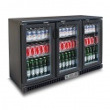 Vitrina orizontala frigorifica pentru bauturi Tecfrigo PUB 315 PS, capacitate 382 l, temperatura +2/+8º C, negru