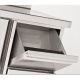 Vitrina frigorifica orizontală Tecfrigo BBX 2V TOP Glass, cu blat de lucru, capacitate 340 l, temperatura +4/+8, argintiu