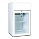 Mini vitrina frigorifica Tecfrigo C 55 GC, cu caseta luminoasa, lacat, capacitate 55 L, temperatura +1/+10º C, alb