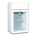 Mini vitrina frigorifica Tecfrigo C 55 GC, cu caseta luminoasa, lacat, capacitate 55 L, temperatura +1/+10º C, alb