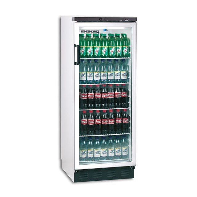 Vitrina frigorifica bauturi Tecfrigo FKG 311, capacitate 281 L, temperatura +3/+10º C, alb