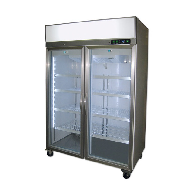 Vitrina frigorifica bauturi Tecfrigo ARTICA 580 PT, cu caseta luminoasa, capacitate 525 L, temperatura +2/+8º C, alb
