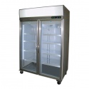 Vitrina frigorifica bauturi Tecfrigo ARTICA 1180 PT, cu caseta luminoasa, capacitate 1180 L, temperatura +2/+8º C, inox