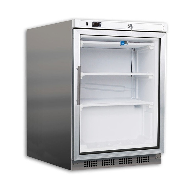 Mini vitrina bauturi Tecfrigo PL 201NTX , capacitate 119 L, temperatura -10/-20º C, inox